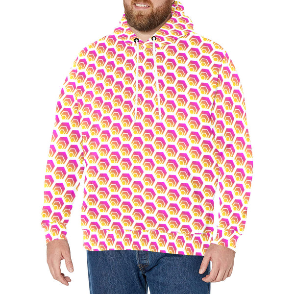 Hex Small New Men's All-Over Print Hoodie