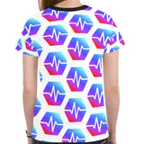 Pulse Women's All Over Print Mesh Cloth T-shirt