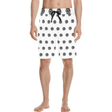 Hex Black Men's All Over Print Casual Shorts