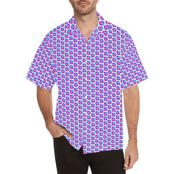 Pulses Small Men's All Over Print Hawaiian Shirt
