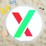 PulseX Logo Circular Beach Shawl 59"