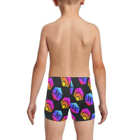 Hex Pulse Combo Black Little Boys' Swimming Trunks