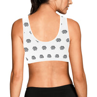 Hex Grey Women's All Over Print Sports Bra