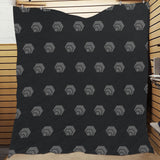 Hex Black & Grey Custom Quilt  70" x 80"