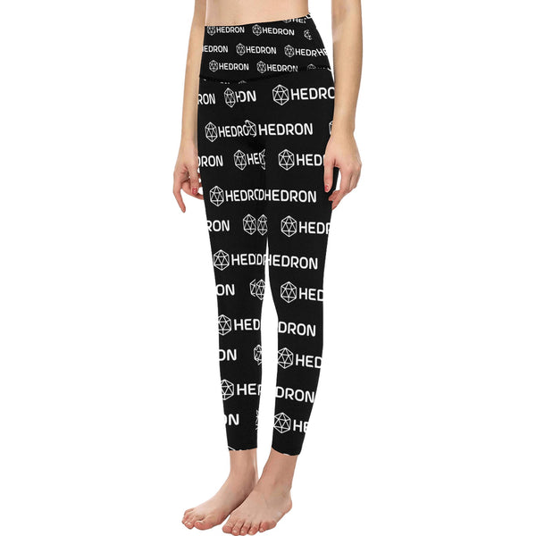 Hedron Combo White Women's High-Waisted Leggings