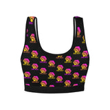 Hex Color Dot Com Black Women's All Over Print Sports Bra