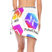 Hex Pulse TEXT Special Edition Women's Beach Sarong Wrap - Crypto Wearz