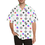 RH HPX Color Black Men's All Over Print Hawaiian Shirt