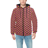 Hex Small Black Men's Hooded Bomber Jacket