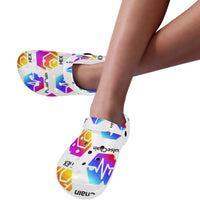 Hex Pulse TEXT Custom Print Adults Clogs