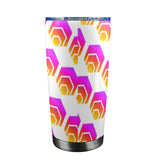 Hex Custom Tumbler with Transparent Lid (20oz)