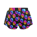 Hex Pulse Combo Black Women's Sports Shorts