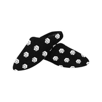 Hex White Black Men's Non-Slip Cotton Slippers