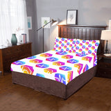 Hex Pulse Combo 3-Piece Bedding Set (1 Duvet Cover 86"x70"; 2 Pillowcases 20"x30")