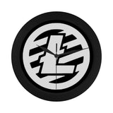 Litecoin Logo Elegant Black Wall Clock