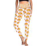 Shiba Inu All Over Print High Waist Leggings with Pockets