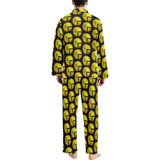 Time 3D 2 BLK Men's Long Pajama Set