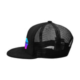 Hex PulseX Pulse Logos Black Hip Hop Flat Brim Cap
