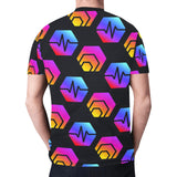 Hex Pulse Combo Black Men's All Over Print Mesh T-shirt