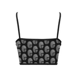 Future 3d BLK Women's Spaghetti Strap Crop Top