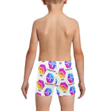 Hex Pulse TEXT Little Boys' Swimming Trunks