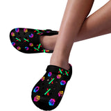 HPX Black Small Custom Print Adults Clogs