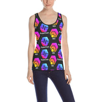 Hex Pulse TEXT Black Women's All Over Print Tank Top