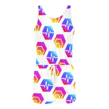 Hex Pulse Combo All Over Print Vest Short Jumpsuit