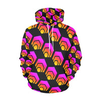 Hex Black Women's All Over Print Hoodie