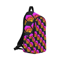 Hex Black All-Over Print Unisex Casual Backpack