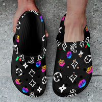 RH HPX Color White Custom Print Adults Clogs