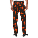 5555 Orange Men's All Over Print Casual Trousers
