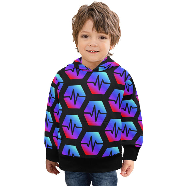 Pulse Black Little Boys' Long Sleeve Hoodie