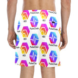 Hex Pulse TEXT Men's Mid-Length Beach Shorts