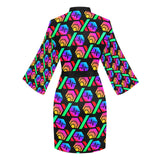 Hex PulseX Pulse Black Women's Long Sleeve Kimono Robe