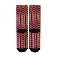 Hex Small Black Women's Custom Socks