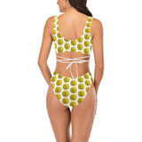 IM 3D WHT Cross String Bikini Set