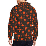 5555 Orange Men's All Over Print Full Zip Hoodie