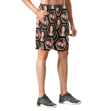 Richard Heart Faces Men's All Over Print Elastic Beach Shorts