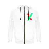 PulseX Logo Men's All Over Print Full Zip Hoodie