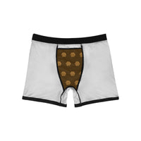 Hex Brown & Tan Men's All Over Print Boxer Briefs with Inner Pocket