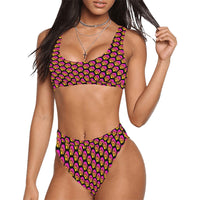 Hex Small Black Sport Top & High-Waisted Bikini Swimsuit