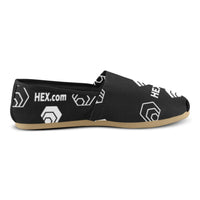 Hex Dot Com White Casual Canvas Women's Shoes