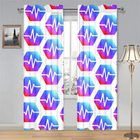 Pulse Gauze Curtain 28"x84" (Two Pieces)