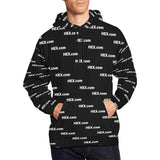 HEXdotcom White Men's All Over Print Hoodie