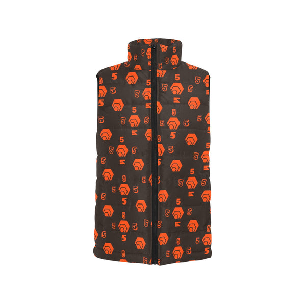 5555 Orange Women's Padded Vest