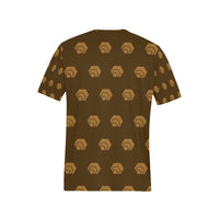 Hex Brown & Tan Men's All Over Print T-shirt