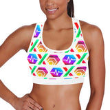 HPXdotCOM Women's All Over Print Sports Bra