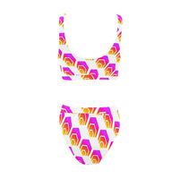 Hex Sport Top & High-Waisted Bikini Swimsuit - Crypto Wearz