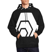 Hex White Black Special Edition Men's All Over Print Hoodie